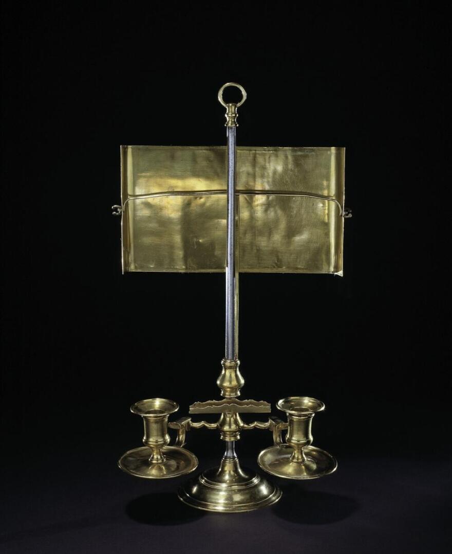 George Washington's candle stand, (Courtesy of the Smithsonian's National Museum of American History)