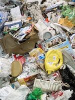 Trash sent for recycling moves along a conveyor belt to be sorted at Waste Management's material recovery facility in Elkridge, Md. In 2018, China announced it would no longer buy most plastic waste from places like the United States.