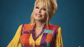 Dolly Parton is shown in an image from the United Way of Siouxland Facebook page.