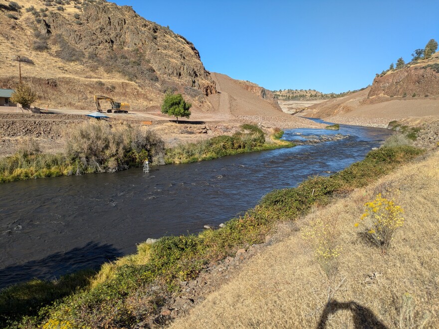 Cal Trout has installed a sonar station to detect fish just above the old Iron Gate dam.