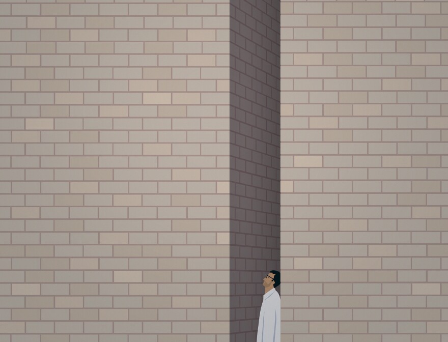 "I'd lost 60 pounds in the years since my passport picture had been taken and I hardly looked like myself," writes author Haroon Moghul. "Each time I approached a border, I feared I'd be denied a visa or, worse, deported."