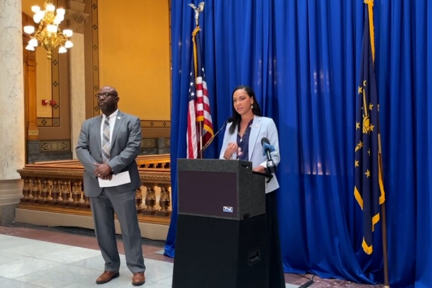 Members of the Senate Democratic Caucus called on Republican senators to do more in support of public education at a press conference on Thursday.