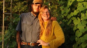 Lucas and Laura Segobia at their home in Searsport in September, 2025.