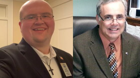 Owen County Councilmember Andy Woodall and Owen County Commissioners President Jeff Brothers.