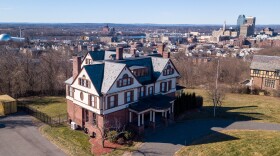 An overview of the Frederick Harris House, also known as the "Valentine Mansion," which overlooks much of Springfield, Mass. from its perch on Maple Street.