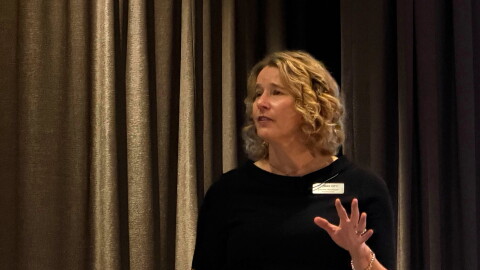 Park City Chamber of Commerce and Visitors Bureau President and CEO Jennifer Wesselhof speaks at the chamber's annual meeting Sept. 3, 2026.