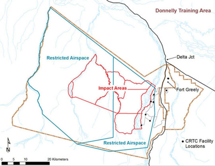 The Army has 657,000 acres of training ranges around Fort Greely, next door to Delta Junction. Because Delta is not located within a borough, the feds gives PILT funds to the state to distribute.