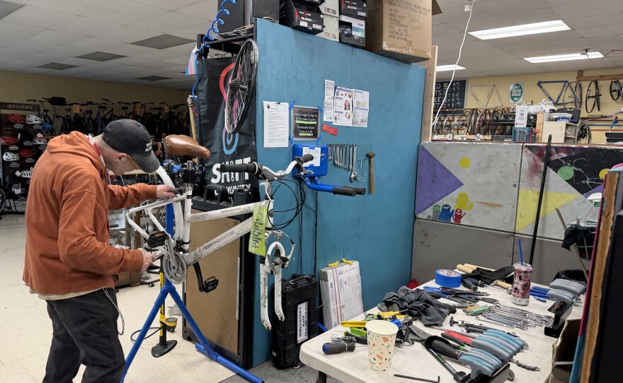 Pedal Forward program at Shift Community Cycles, March 24, 2026.