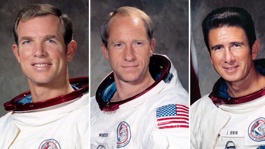 Apollo 15 astronauts photo