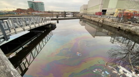 Riverkeeper Cheryl Nenn says oil has made its way into manmade nooks and crannies along the river, places where birds and waterfowl often seek shelter during the winter.