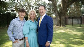 Louisiana Attorney General Jeff Landry with his wife and son