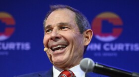 U.S. Rep. John Curtis speaks to supporters, Nov. 5, 2024, in Provo, Utah.