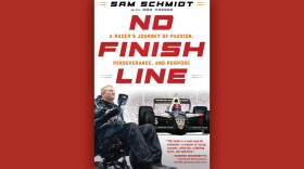 Book jacket art of No Finish Line by Sam Schmidt