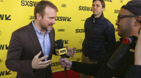 Rian Johnson arrives for the world premiere of "The Director and The Jedi" during the South by Southwest Film Festival at the Paramount Theatre on Monday, March 12, 2018, in Austin, Texas. (Jack Plunkett/Invision/AP)