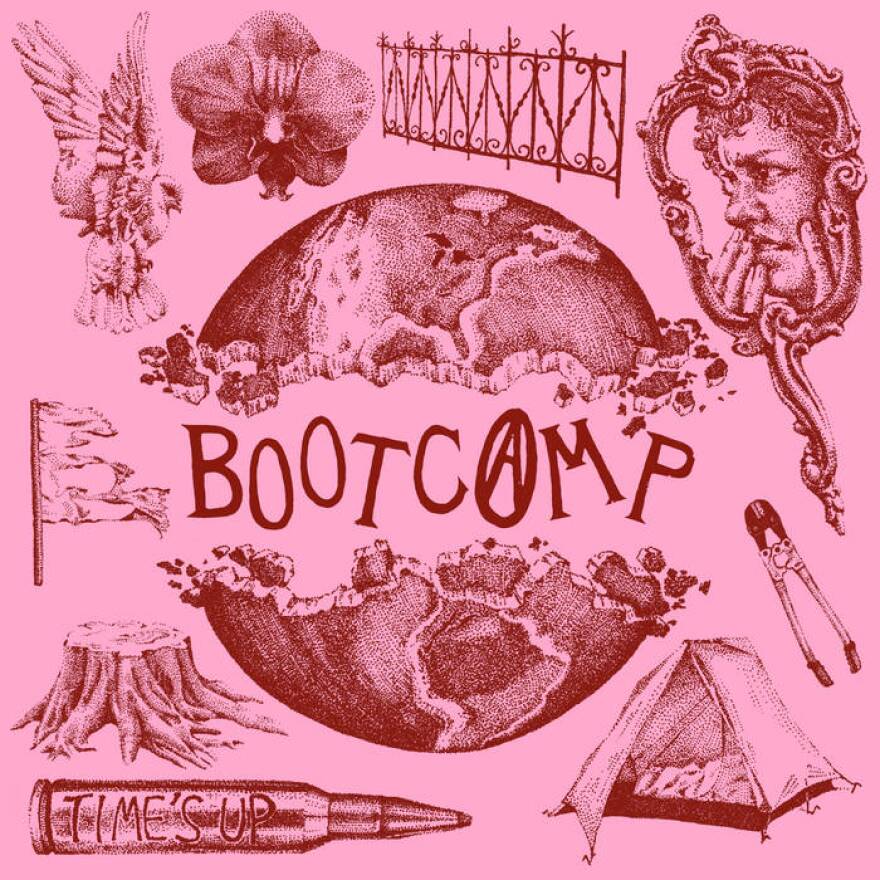 a still image of a collage of images with the word bootcamp 