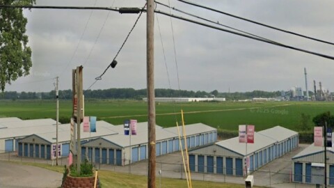 New York developer Western Hospitality Partners plans a 10-shell data center on a 300-acre industrially zoned site beyond this self-storage business on State Road 23/Prairie Ave. on South Bend's southwest edge.