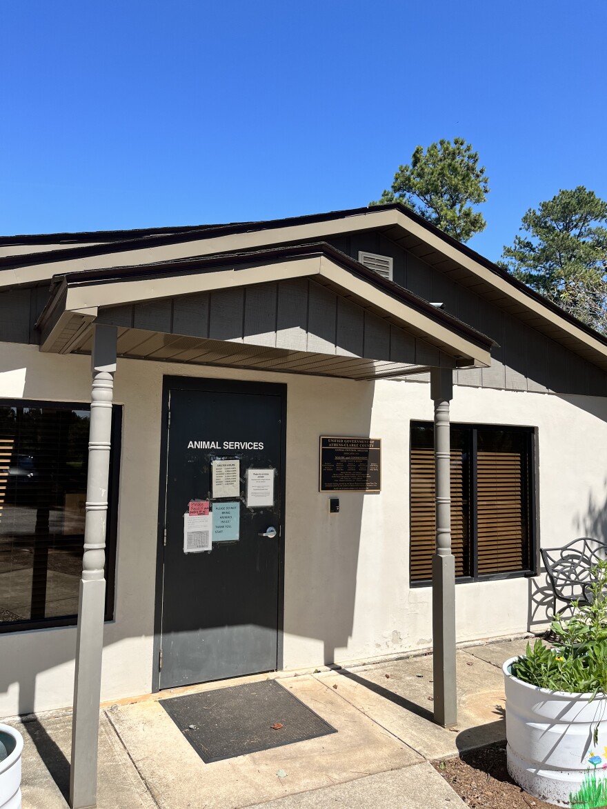 The Athens-Clarke County Animal Services shelter on the east side of Athens.
