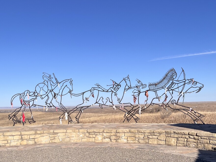 Part of the Indian Memorial at the Little Bighorn Battlefield.