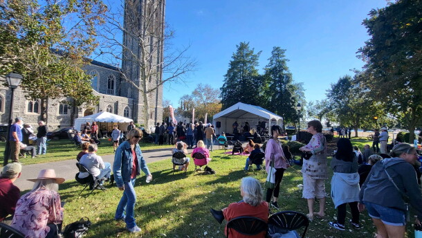 Twice a year, the Hope House Foundation hosts the Stockley Gardens Arts Festival as a fundraiser. The fall festival is the weekend of Oct. 17 and 18 and includes more than 115 artists and vendors.