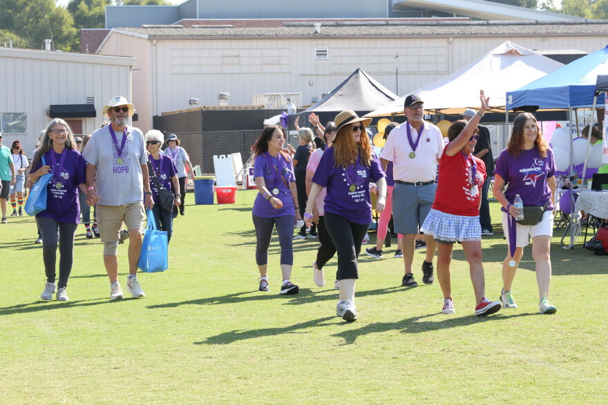 Participants in the American Cancer Society's Relay for Life of Conejo Valley.