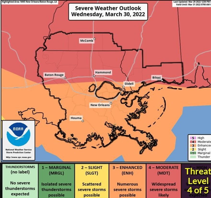 School closures, shelters announced in southeast Louisiana ahead of