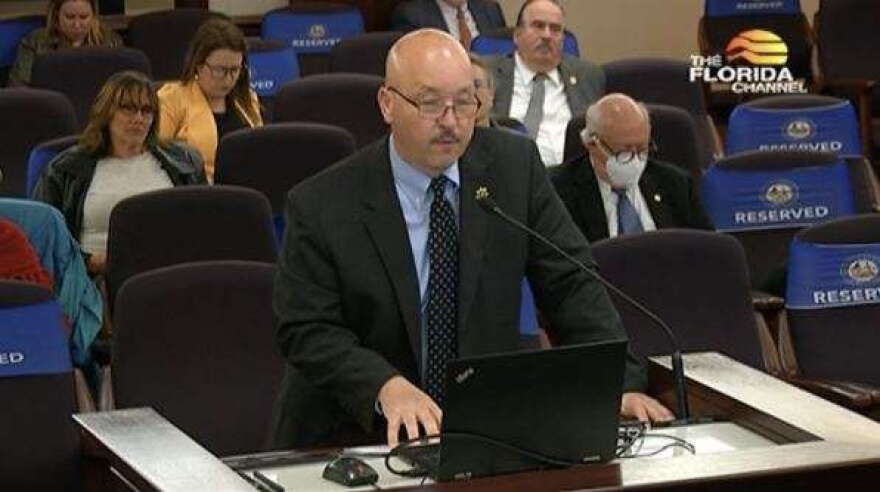 Corrections Secretary Ricky Dixon told the Senate Criminal Justice Committee that hiring in December nearly evened out the attrition of prison workers for the first time in more than a year. (Bailey LeFever/The Florida Channel)