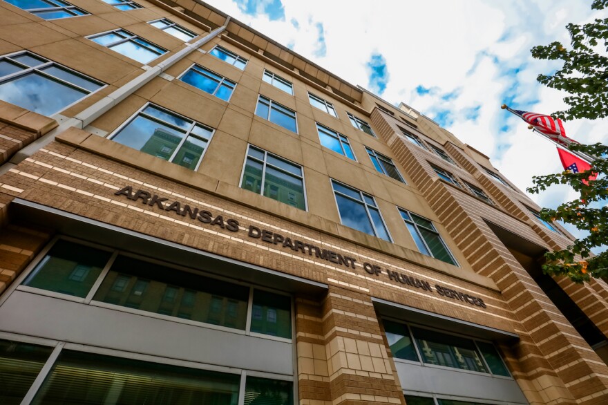 The Arkansas Department of Human Services building on Main Street in downtown Little Rock. John Sykes/Arkansas Advocate