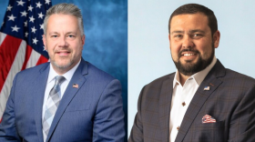 Democratic Congressman Eric Sorensen (left) and Republican challenger Dillan Vancil.
