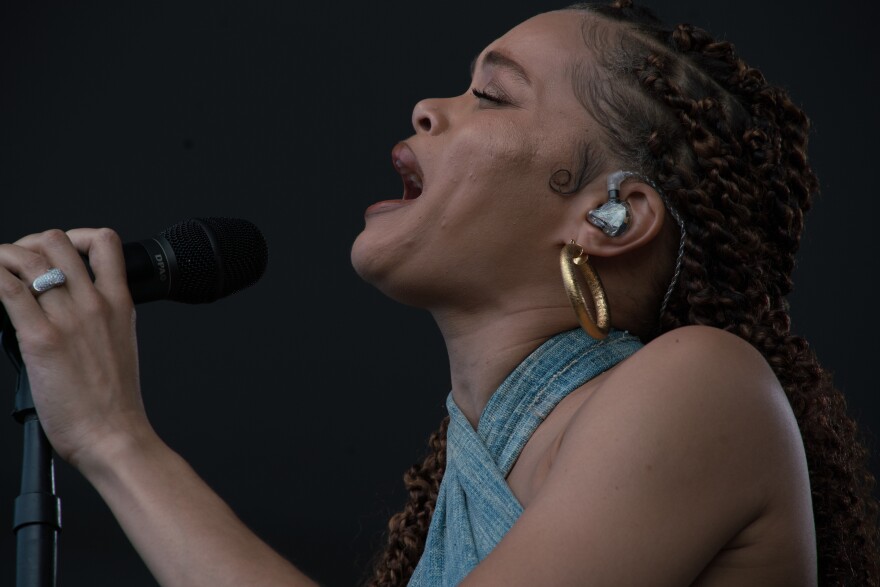 Andra Day closing out the 2021 Newport Jazz Festival.