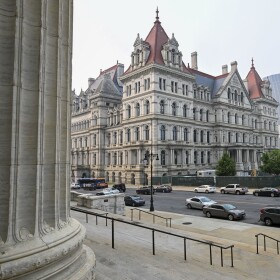 The New York state Capitol.