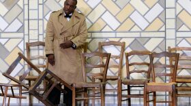 Tenor Lawrence Brownlee plays Narciso as he performs in the opera "Il Turco In Italia" by Gioacchino Rossini, in 2014 during the International Festival of Lyric Art in France. (Boris Horvat/AFP/Getty Images)