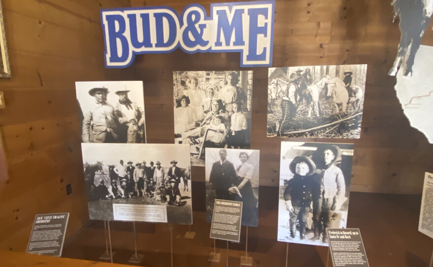 Part of the display dedicated to Bud and Temple Abernathy in Frederick's Townside Museum
