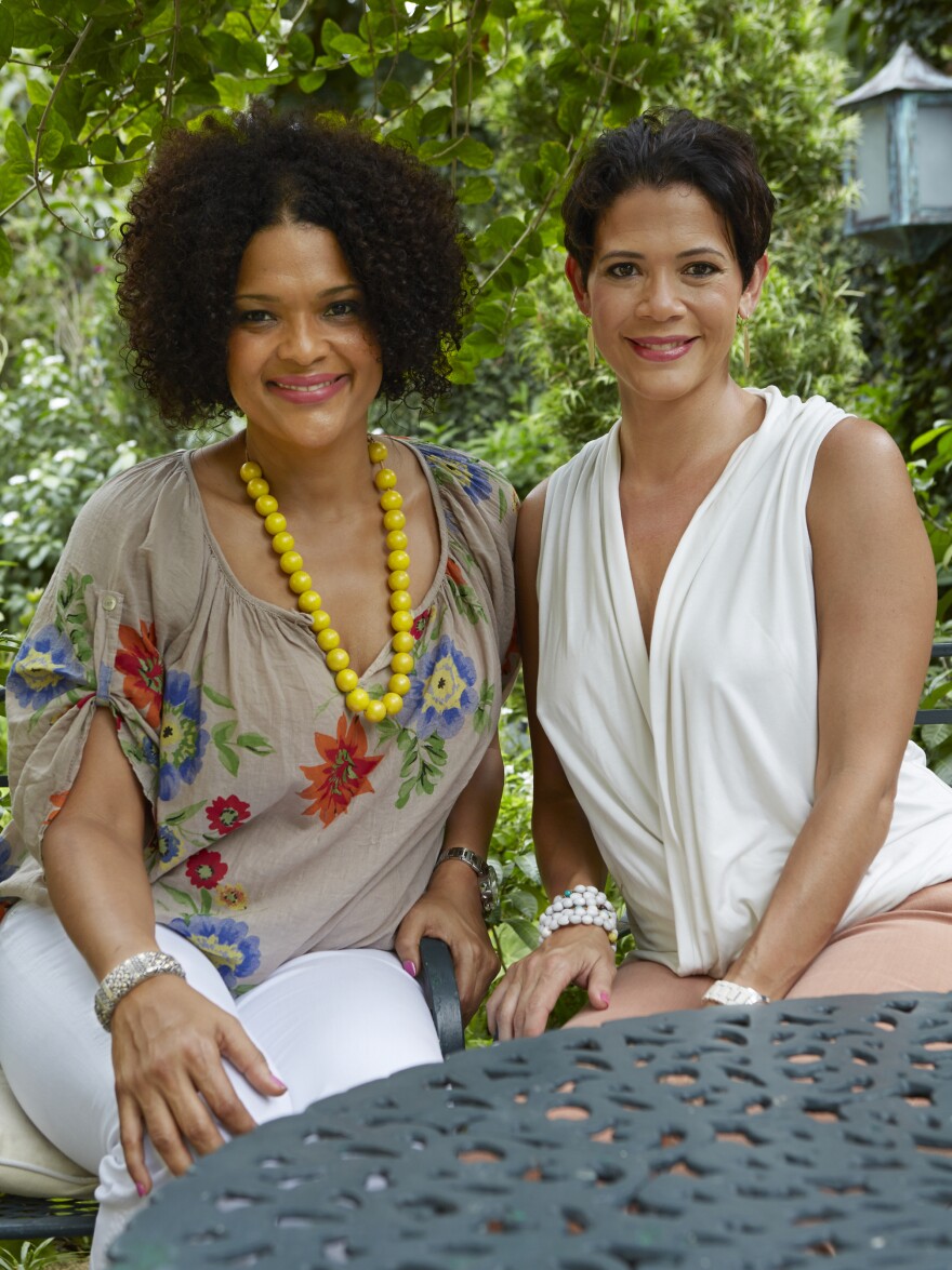 Suzanne (left) and Michelle Rousseau act as the official culinary hostesses for the Jamaican Tourist Board.