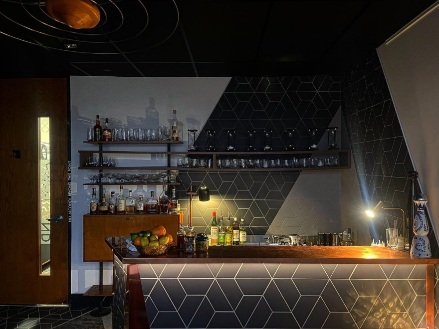 Inside of KIN restaurant space