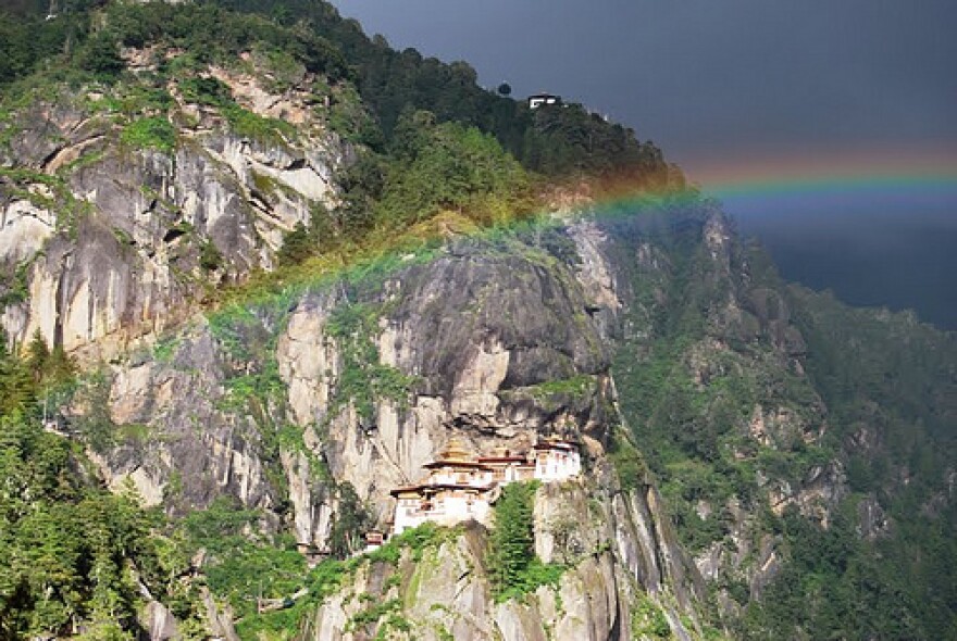 The tiny kingdom of Bhutan measures Gross National Happiness rather than GDP.