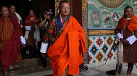 Tshering Tobgay receives appointment as prime minister in the Bhutanese capital, Thimpu, last week.