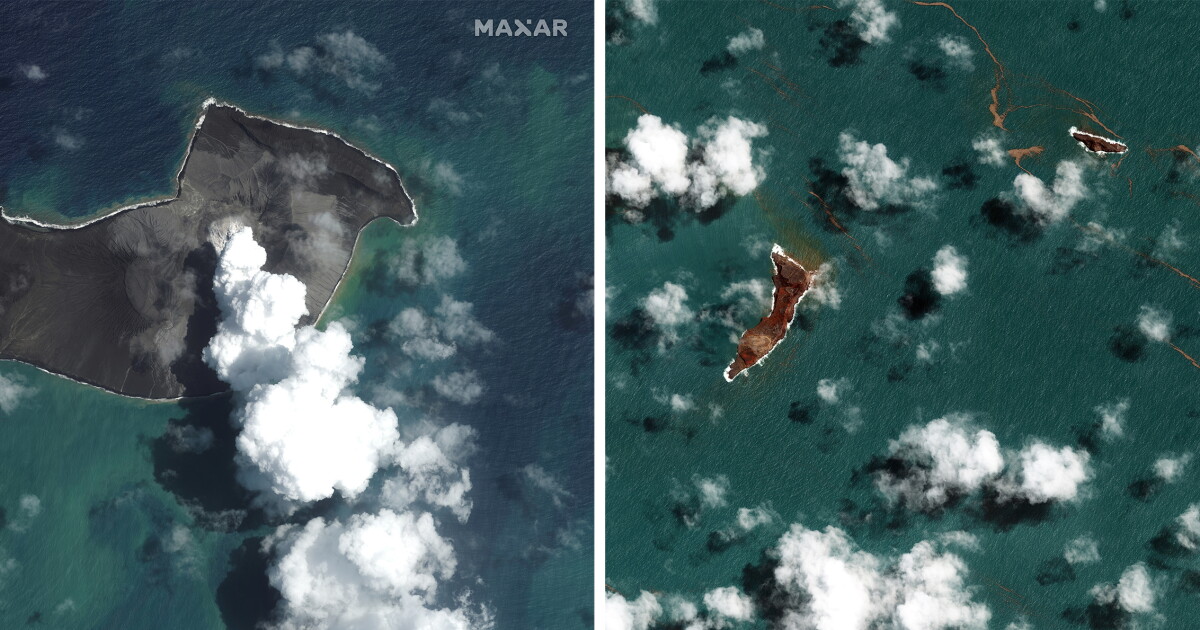 Naukowcy NASA szacują eksplozję Tonga na 10 megaton Naukowcy NASA szacują eksplozję Tonga na 10 megaton