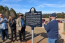 The official unveiling of the new marker happened Jan. 29. The names "Block-Sterns" refers to the modern-day families who allowed archeologists to search their properties for historical evidence.