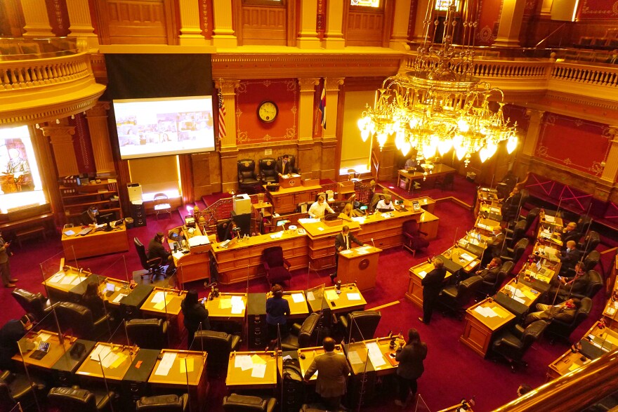 The Colorado Senate begins a special session on Monday to tackle coronavirus relief spending. Eleven senators participated remotely due to the recent surge in COVID-19 cases.