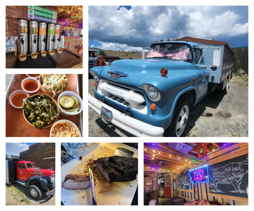 Follow Yer’ Nose BBQ caters offering smoked meats, four different sauces out of vintage vehicles, all while providing music and entertainment at night.