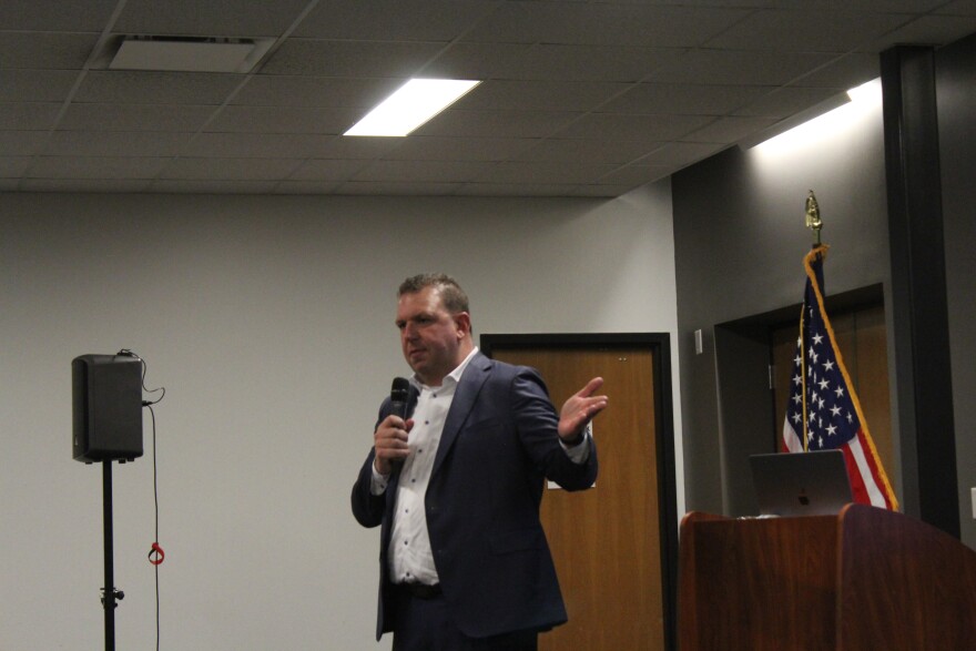 Springfield City Manager David Cameron leads a listening session on January 6, 2025.