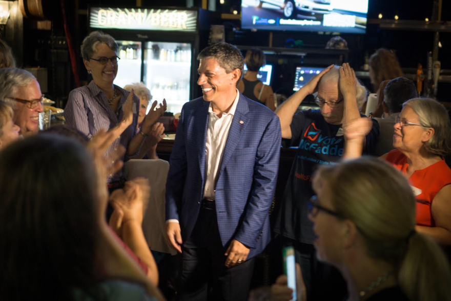 Democratic Congressional Candidate David Holden with some of his supporters