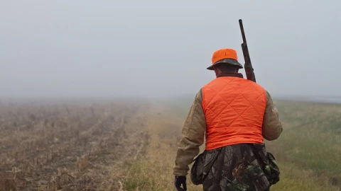 A hunter in the field