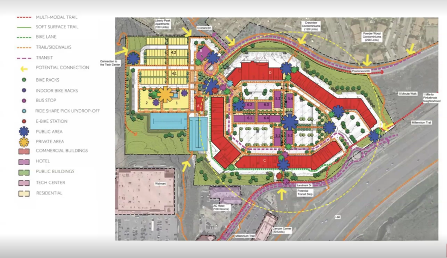 Elliott Workgroup's concept for Junction Commons redevelopment.