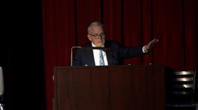 Gov. Mike DeWine speaks to the annual gathering of college and university trustees on Sept. 9, 2026.