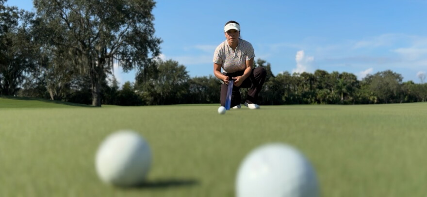 Juana Diaz Cristobal, golf course superintendent at Bonita Bay Club. Photo by Andrea Melendez.