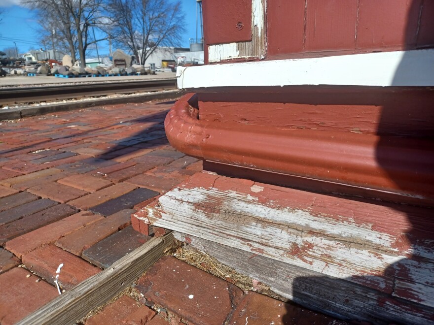 The exterior of Chillicothe's historic train depot is showing signs of wear and tear from years of exposure to the elements.