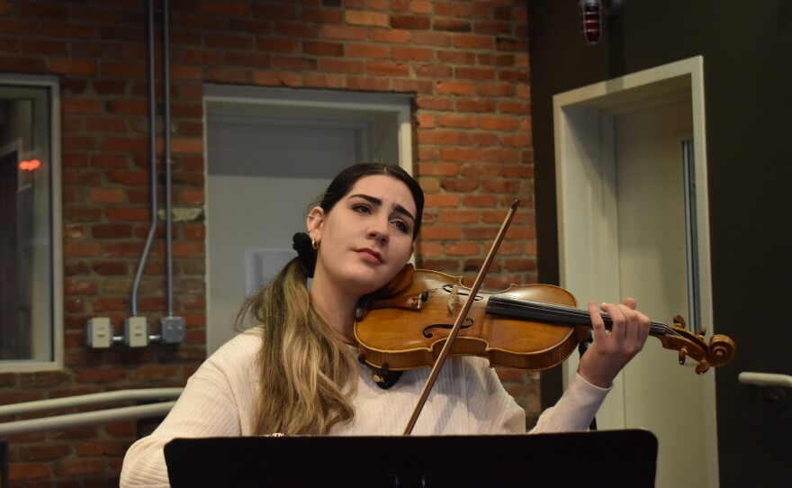 Julimar Gonzalez on violin