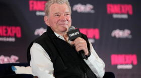William Shatner is seen during Fan Expo Chicago on Saturday, Aug. 15, 2026, at the Donald E. Stephens Convention Center in Chicago. (Rob Grabowski/Invision/AP)