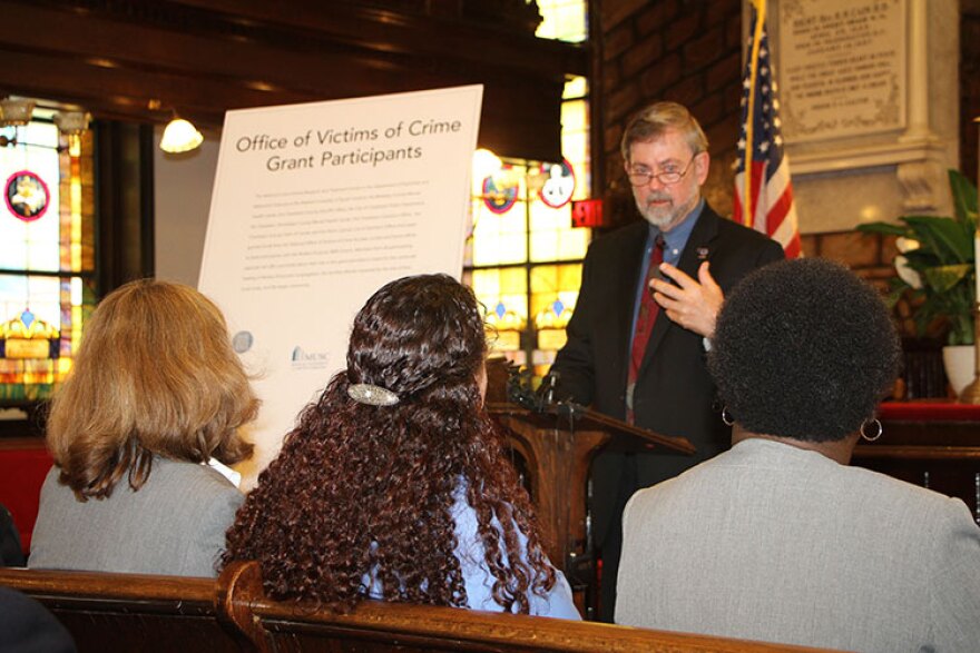 Dr. Kilpatrick speaks at the press conference following the Emanuel AME church shootings. 